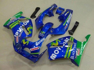 1988-1989 Blue Green White MoviStar Red Castrol Honda CBR250RR MC19 Motorcycle Fairings