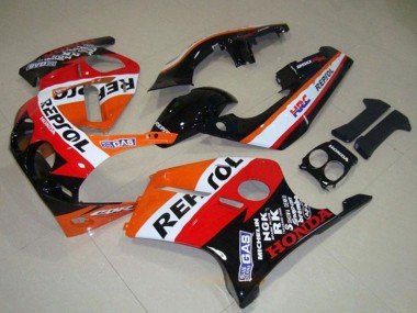 1988-1989 Orange White Red Glossy Black Repsol Honda CBR250RR MC19 Motorcycle Fairings