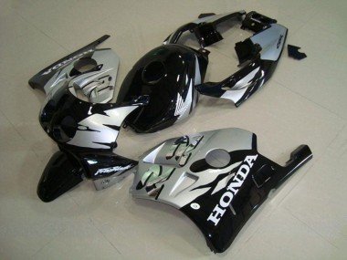 1990-1998 Silver Glossy Black Honda CBR250RR MC22 Motorcycle Fairings