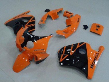 1990-1998 Orange Glossy Black Honda CBR250RR MC22 Motorcycle Fairing