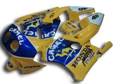 1990-1998 Yellow Blue Camel Motul Honda CBR250RR MC22 Motorcycle Fairings