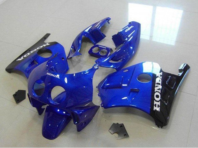 1990-1998 Blue Glossy Black White Decals Honda CBR250RR MC22 Motorcycle Fairings