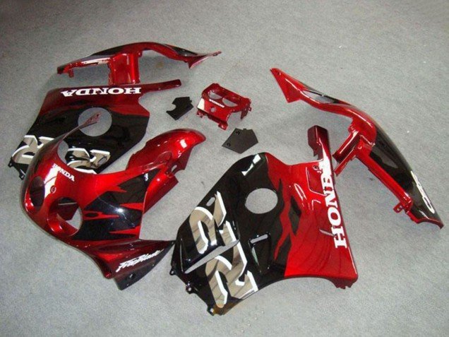 1990-1998 Red Glossy Black Honda CBR250RR MC22 Motorcycle Fairings