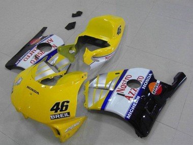 1990-1998 Yellow Silver White Red Nastro Azzurro Breil 46 Honda CBR250RR MC22 Motorcycle Fairings