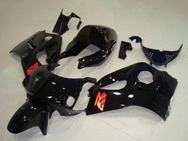 1996-2000 Glossy Black Suzuki GSXR 600 Motorcycle Fairings
