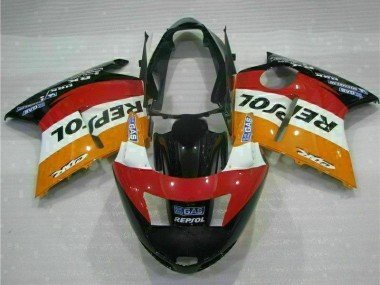 1996-2007 Orange White Red Glossy Black Repsol Honda CBR1100XX Motorcycle Fairing