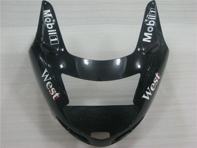 1996-2007 Glossy Black White West Honda CBR1100XX Motorcycle Fairings