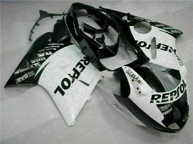 1996-2007 White Glossy Black Repsol Honda CBR1100XX Motorcycle Fairings