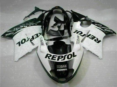 1996-2007 White Glossy Black Repsol Honda CBR1100XX Motorcycle Fairings