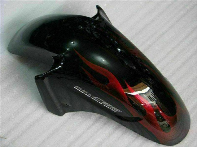 1996-2007 Glossy Black Red Flame Honda CBR1100XX Abs Motorcycle Fairing