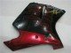 1996-2007 Glossy Black Red Flame Honda CBR1100XX Abs Motorcycle Fairings