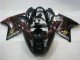 1996-2007 Glossy Black Red Flame Honda CBR1100XX Abs Motorcycle Fairings