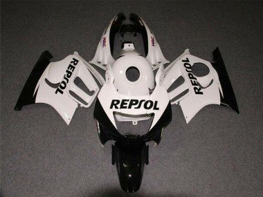 1997-1998 White Glossy Black Repsol Honda CBR600 F3 Motorcycle Fairings