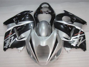 1996-2007 Silver Black Suzuki GSXR 1300 Hayabusa Motorcycle Fairings