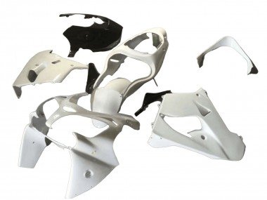 2000-2001 White Black Kawasaki ZX9R Motorcycle Fairings