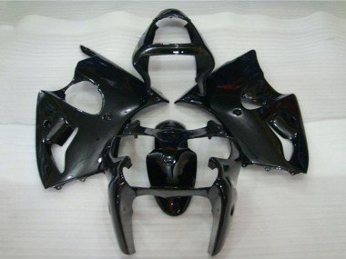 2000-2002 Glossy Black Kawasaki ZX6R Motorcycle Fairings