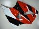 2000-2002 White Red Glossy Black Kawasaki ZX6R Motorcycle Fairings