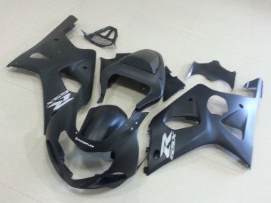 2000-2002 Matte Black Silver Decal Suzuki GSXR 1000 Motorcycle Fairings