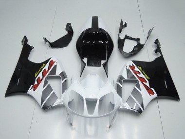 2000-2006 White Glossy Black Honda VTR1000 Motorcycle Fairings