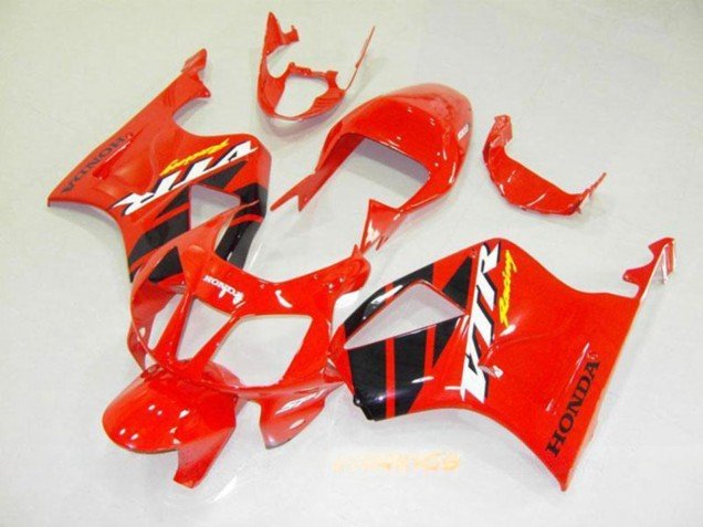 2000-2006 Red Glossy Black Stripe Honda VTR1000 Motorcycle Fairing