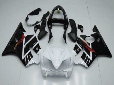 2001-2003 White Glossy Black F Sport Honda CBR600 F4i Motorcycle Fairing