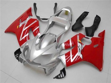 2001-2003 Silver Red Honda CBR600 F4i Motorcycle Fairings Kits