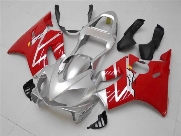2001-2003 Silver Red Honda CBR600 F4i Motorcycle Fairings Kits