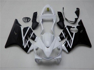 2001-2003 White Glossy Black Honda CBR600 F4i Motorcycle Fairing Kits