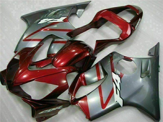 2001-2003 Silver Red Honda CBR600 F4i Motorcycle Fairing Kits