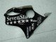 2001-2003 Glossy Black Silver SevenStars Honda CBR600 F4i Motorcycle Fairings