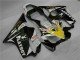 2001-2003 White Yellow Glossy Black Playboy Honda CBR600 F4i Motorcycle Fairings