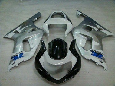 2001-2003 Yellow Glossy Black Suzuki GSXR 600/750 Motorcycle Fairings