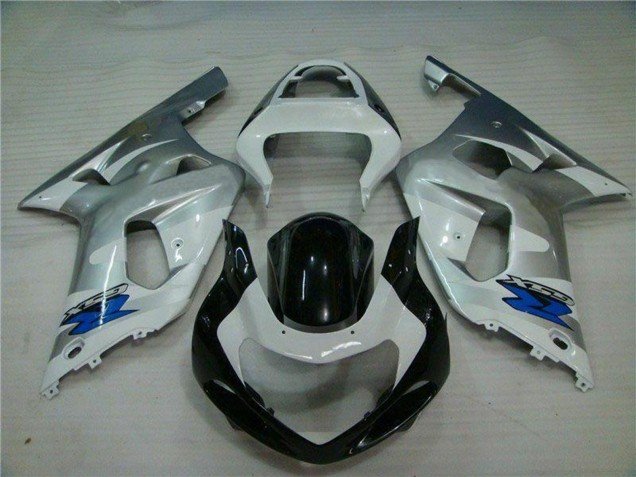 2001-2003 Yellow Glossy Black Suzuki GSXR 600/750 Motorcycle Fairings
