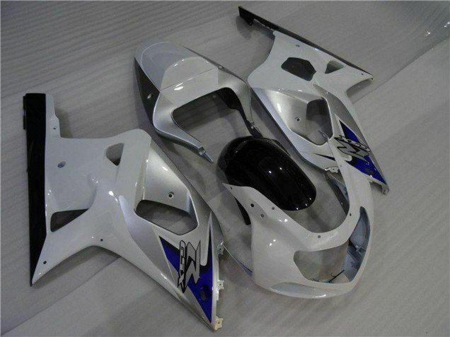 2001-2003 White Silver Blue Black Suzuki GSXR 600/750 Motorcycle Fairings
