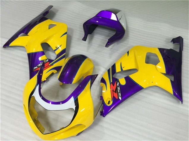 2001-2003 Yellow Purple Suzuki GSXR 600/750 Motorcycle Fairings