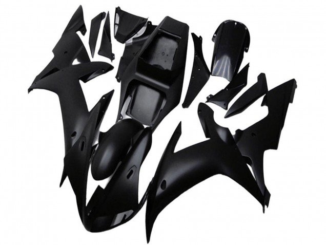 2002-2003 Matte Black Yamaha YZF R1 Motorcycle Fairings