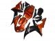 2002-2003 Orange Matte Black Yamaha YZF R1 Motorcycle Fairings