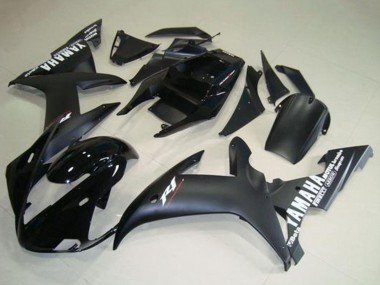 2002-2003 Glossy Black Matte Black White Decals Yamaha YZF R1 Motorcycle Fairings
