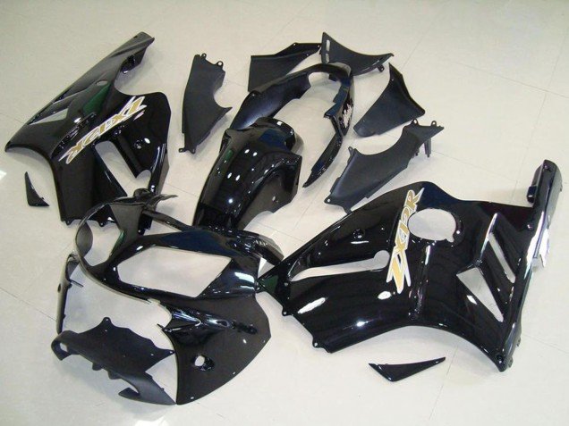 2002-2006 Glossy Black Kawasaki ZX12R Motorcycle Fairing Kits