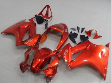 2002-2013 Orange Honda VFR 800 Motorcycle Fairings