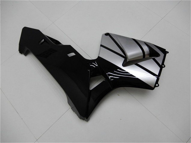 2003-2004 Silver Glossy Black Stripe Honda CBR600RR Motorcycle Fairings