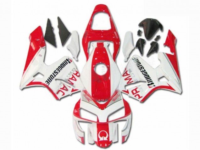 2003-2004 White Red Pramac Bridgestone Honda CBR600RR Motorcycle Fairings