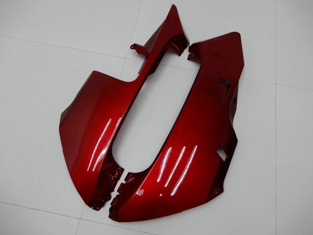 2003-2004 Red Matte Black Stripe Honda CBR600RR Motorcycle Fairings