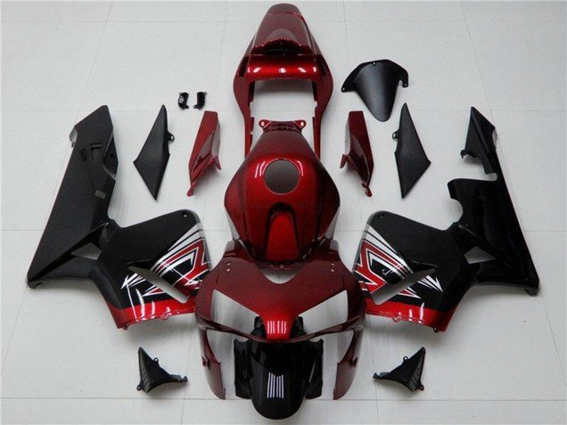 2003-2004 Red Silver Glossy Black Honda CBR600RR Motorcycle Fairing