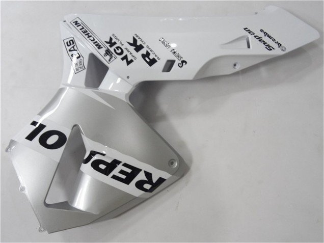 2003-2004 White Silver Black Repsol Honda CBR600RR Motorcycle Fairing