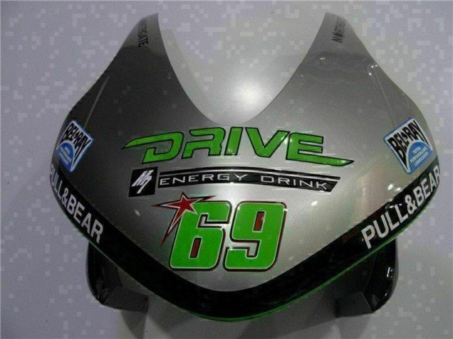 2003-2004 Silver Green Glossy Black Honda CBR600RR Motorcycle Fairing