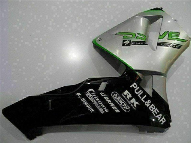 2003-2004 Silver Green Glossy Black Honda CBR600RR Motorcycle Fairing