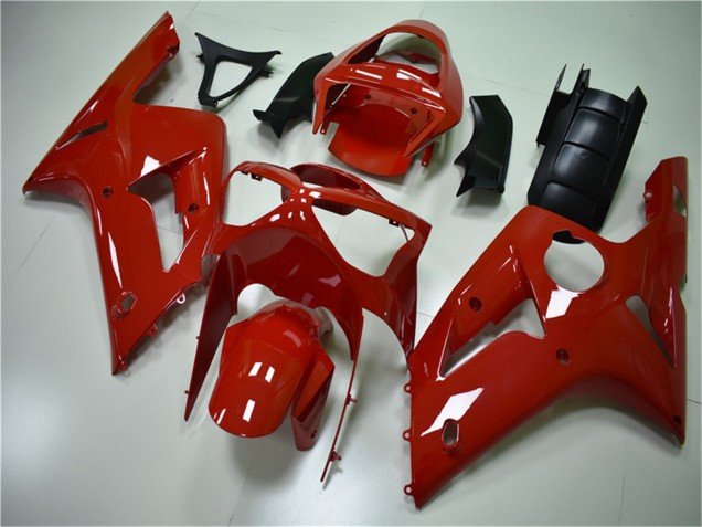 2003-2004 Red Kawasaki ZX6R Motorcycle Fairing Kits
