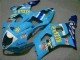 2003-2004 Blue White Yellow Rizla Suzuki GSXR 1000 Motorcycle Fairings