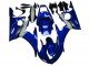 2003-2004 Blue White Yamaha YZF R6 Motorcycle Fairing
